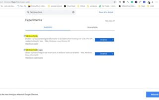 Disable Tab Hover Feature Google Chrome